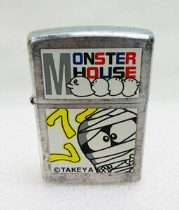 ◆ レトロ ZIPPO ジッポー ライター MONSTER HOUSE パチンコ パチスロ USA ◆140円で発送可能◆