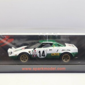 スパークモデル 1/43 ランチア ストラトス HF 1975 ラリー モンテカルロ ウィナー #14 S.ムナーリ/M.Mannucci S9078 63CE00/30の画像1