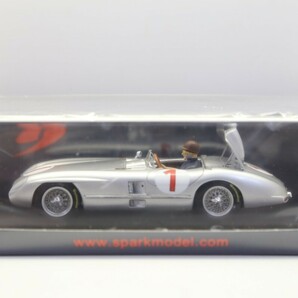 スパークモデル 1/43 メルセデスベンツ 300 SLR 1955 クリシャンスタード グランプリ ウィナー #1 J.M.ファンジオ S5858 63CE00/30の画像1