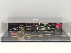 限定1000台 ロータス限定パッケージ ミニチャンプス 1/43 Lotus F1 Team ロータスF1チーム キミ・ライコネン SHOWCAR 2012　63ECAE