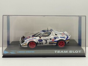 ジャンク品 チームスロットル 1/32 ランチア・ストラトス #3 スロットカー 右テールレンズ無し　63BBGI/7