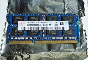 SKhynix製 DDR3 PC3 12800S 204Pin 4G 1枚 