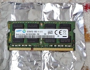 SAMSUNG製 DDR3 PC3L 12800S 204Pin 8G 低電圧対応 1枚