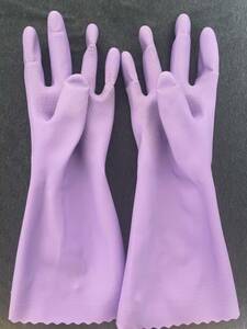 ゴム手袋　紫