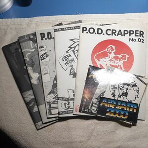 P.O.D CRAPPER5冊セット ステッカーセット　ピザオブデス　横山健　