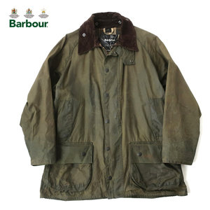 無骨感のある色抜け感◎Barbour バブアー A230 BEAUFORT オイルドジャケット 3ワラント オリーブ(C42) ビューフォート