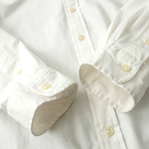 ラルフローレン SLIMFIT ボタンダウンシャツ ホワイト ポニー刺繍 15-1/2(M) サラッとしたブロード生地_画像8