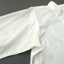 90s RalphLauren ラルフローレン ボタンダウン ホワイトシャツ ポニー刺繍　16(M)_画像9