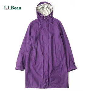 L.L.BEAN ナイロンシェル マウンテンパーカーLONG コート 春秋 パープル(M) レディース