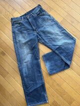 美品 廃盤 日本製 Levi's リーバイス 504 ヴィンテージタイプ ユーズド加工 デニム ジーンズ sizeW31/L31 胴囲82cm対応 股下約77cm_画像7