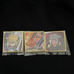 NARUTO NARUTOP99 第2弾 豆ガシャ色紙 ミナト　自来也　九喇嘛