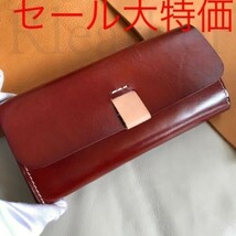 【土屋革具 】イタリアンレザー 本革 カードケース 大容量 小銭 お札 スマホ収納 財布2　ハンドメイド_画像1