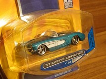 JADA TOYS 1957 CHEVY CORVETTE HOT ROD LOWRIDER ジェイダ シボレー コルベット ホットロッド ローライダー ベルエア インパラ 1/64_画像1