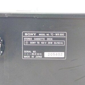 SONY TC-WR990 Wカセットデッキ ダブルカセットデッキ ソニーの画像10