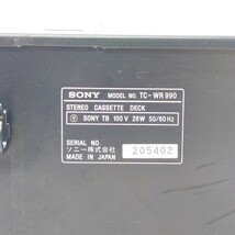 SONY TC-WR990 Wカセットデッキ ダブルカセットデッキ ソニー_画像10