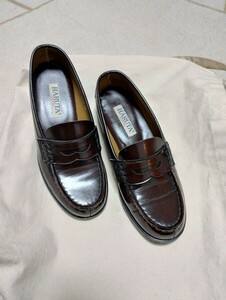 [ б/у прекрасный товар ]HARUTA монета Loafer 24cmja mica ( Brown ) пара ширина 3E 4505[ Hal ta] средний . средняя школа посещение школы ходить на работу дождливая погода. изменение тоже 