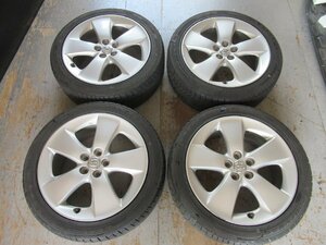 (C03337-A) プリウス (ZVW30) トヨタ 純正 17インチ アルミ タイヤ 4本 5H 100 7J +50 GOODYEAR EAGLE LS EXE 215/45R17