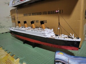 COBI 1/300 ブロック　タイタニック　Titanic　全長約92センチ　組立完成品