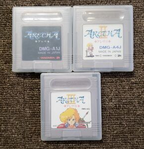 【管M147】■　GB アレサ ＋ アレサ II ＋ アレサ III 　計3個 -- やのまん ゲームボーイ