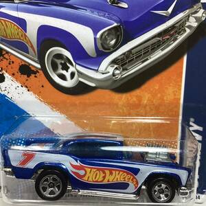 ☆ホットウィール☆ '57 シェビー ベルエア レースチームシリーズ ルーフ僅かな塗装剥がれあり　Hot Wheels 