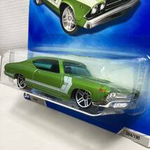 ☆ホットウィール☆ '69 シボレー シェベル SS 396　黄緑 Hot Wheels _画像3