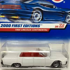 ☆ホットウィール☆ 1964 リンカーン コンチネンタル コンバーチブル　白 Hot Wheels 