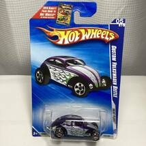 【Walmart限定】☆ホットウィール☆ カスタム フォルクスワーゲン ビートル グッドイヤー　タイヤ　GOOD YEAR TIRE Hot Wheels _画像2