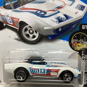 ☆ホットウィール☆ '69 シボレー コルベット　レーサー　白　Hot Wheels