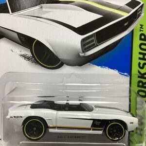 ☆ホットウィール☆ '69 シボレー カマロ　コンバーチブル 白 Hot Wheels