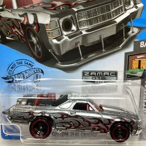 【Walmart限定 ザマック】☆ホットウィール☆ カスタム　'71 シボレー エルカミーノ ZAMAC ブリスター割れあり　Hot Wheels