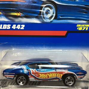 ☆ホットウィール☆ オールズモビル 442 青 レースチームシリーズ Hot Wheels の画像1