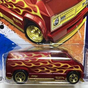 ☆ホットウィール☆ カスタム '77 ダッジ バン フレイムス Hot Wheels の画像1