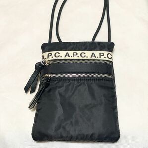 送料無料 APC REPEAT NECK POUCH アーペーセー リピート ネック ポーチ ショルダー バッグ ブラック