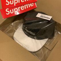 supreme 2-Tone camp cap シュプリーム ツートン キャンプ キャップ ホワイト ブラック_画像1