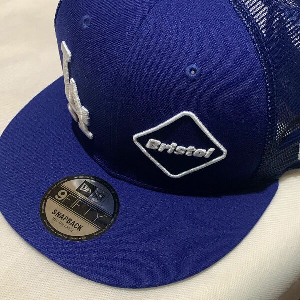 ニューエラ ブリストル LA キャップ FCRB Real Bristol ブルー 9FIFTY メッシュ スナップバック New Era 帽子 