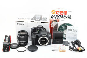 ★良品★キヤノン Canon EOS KISS X4 + EF-S 18-55mm F3.5-5.6 IS レンズキット★元箱付属★ LL1497#1065