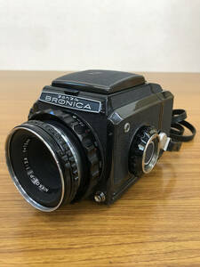 * Zenza Bronicazen The Bronica S2 latter term medium size film camera NIKKOR-P F2.8 75mm lens with strap * #W407