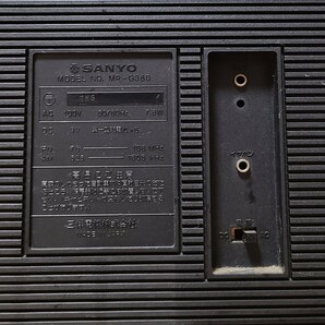 昭和レトロ SANYO サンヨー 2WAYスピーカーラジオ ラジカセ レコーダー MR-G380 中古の画像6