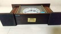 SEIKO セイコー 置き時計 QZ615B 木製時計 インテリア アナログ時計 中古品_画像8