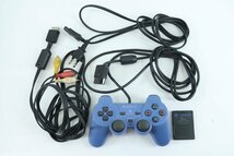 SONY/ソニー ◎ PS2本体(SCPH-39000) トイズブルー コントローラー付き 動作品 ◎ #6529_画像6