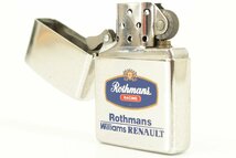 ZIPPO/ジッポー ＊ Rothmans Williams RENAULT シルバー オイルライター 喫煙具 ＊ A-#6650_画像2