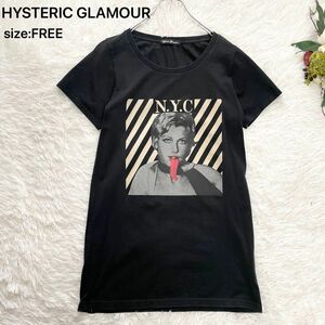 HYSTERIC GLAMOUR ヒステリックグラマー　ロングTシャツ ブラック