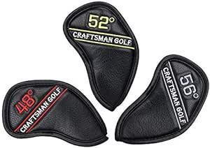 CRAFTSMAN(クラフトマン) ゴルフアイアンカバー ウェッジカバー ヘッドカバー 3～9、Pw、Aw、Sw、Lw、46°、4