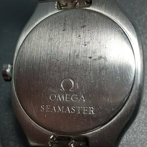 E1DN0801【稼働品・電池交換済】OMEGA オメガ クォーツ腕時計 Seamaster シーマスター ポラリス 純正ブレス 1455/448の画像3