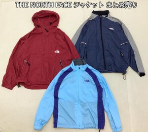 ■THE NORTH FACE ジャケット 3点 まとめ売り メンズ・レディースMIX ナイロン・ポリ ノースフェイス 中古卸 古着 ポケッタブル /0.62kg■