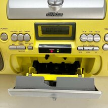 ◆【ジャンク品】Victor ビクター RV-X55-Y ドラム缶型 FM/AM CD カセット ポータブルシステム 2000年製 黄色 現状品 (E2)N/G60306/4/6_画像2