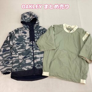 ■OAKLEY オークリー ウィンドブレーカー 半袖プルオーバーまとめ売り 2点 サイズMIX トレーニング 中古卸 古着/0.76kg■