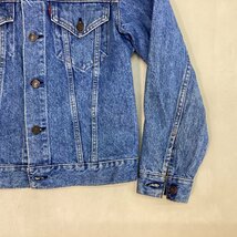 ■Levi's リーバイス デニムジャケット Gジャン 70505-0217 スモールe 小パッチ 綿100% 古着 春 アウター サイズ38 色落ち ブルー系■_画像4