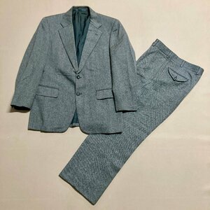 ★Vintage Burberrys バーバリーズ スーツ グレーチェック WOOL セットアップ ジャケット パンツ 96-86-170AB5 ヴィンテージ 1.4kg★