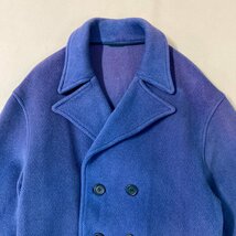 ★GRENFELL グレンフェル ウール ダブルコート wool coat サイズ97cm38 ネイビーブルー イギリス製 英国製 メンズ 1.15kg★_画像4